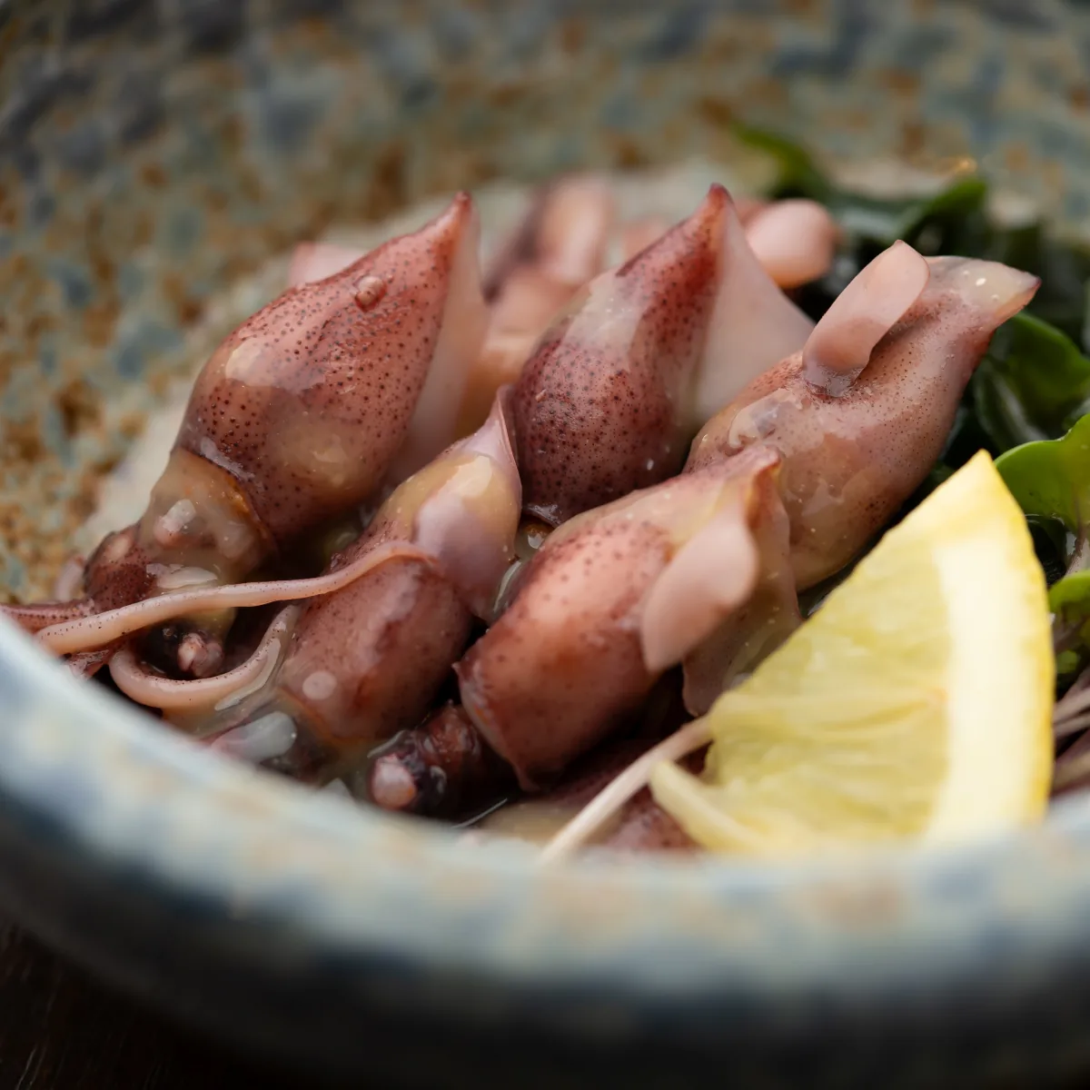 海鮮酒場うお心で提供する実際のホタルイカ料理